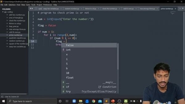 #noprofit #python How to CHECK PRIME NUMBER in PYTHON in hindi | Level 2 - beginner by Paras Sir