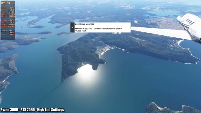 Microsoft Flight Simulator - Ryzen 5 3600 RTX 2060 -1440p High End Settings Gameplay Test смотреть онлайн