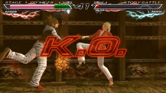 Nina VS Lars fight | tekken 7 psp game смотреть онлайн