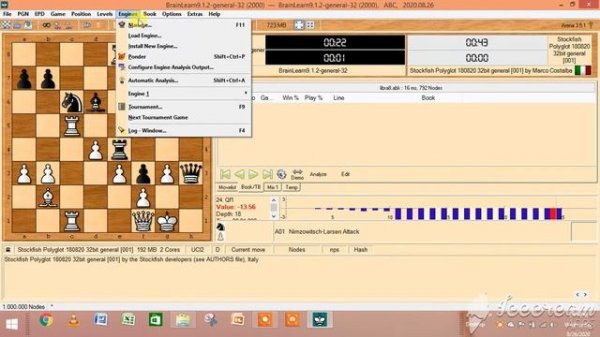 Arena GUI Chess application for windows uses tutorial