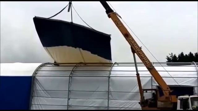 Установка тента для ангара смотреть онлайн