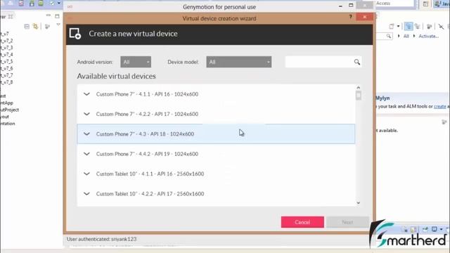 Android Studio - Install GENYMOTION - Super Fast Emulator and Run Android App on it смотреть онлайн
