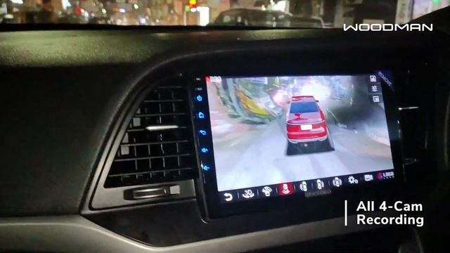 360 View Camera Android Music Player installed in Elantra New | 360 Bird View System for Car Woodma смотреть онлайн