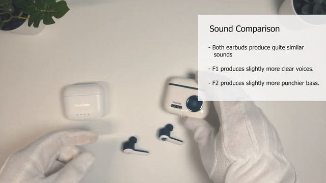 OneOdio F1 vs F2 TWS comparison смотреть онлайн