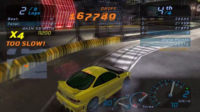 NFS Underground Drift Track 3 2laps смотреть онлайн