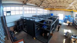 Сборка модульной дробеструйной камеры ДРОБЕМЁТ ИНЖИНИРИНГ