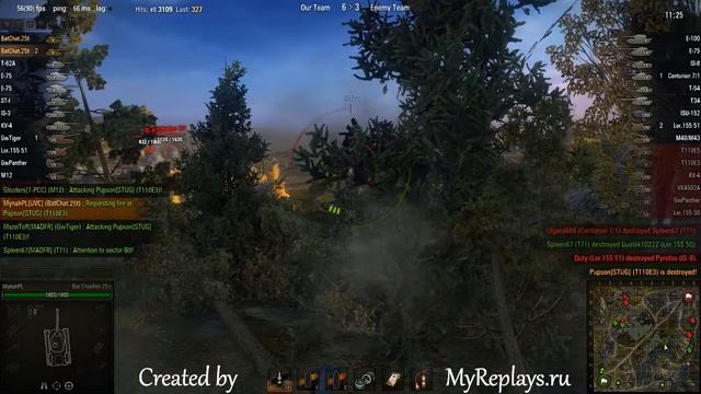 WOT: Karelia - Bat Chatillon 25 t - 5 frags смотреть онлайн