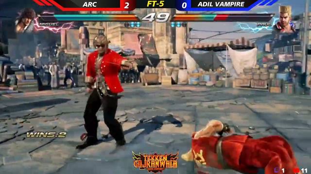 [FT5] ARC (Miguel) VS Adil (Paul) Tekken 7 Pakistan смотреть онлайн