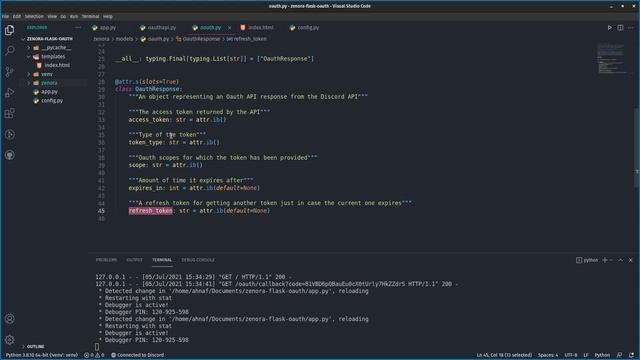 Creating a Discord Login System in Python Flask смотреть онлайн