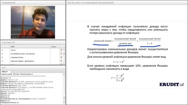 Инфляция.Виды инфляции. Уравнение Фишера.