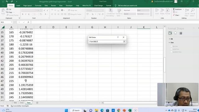 membuat grafik tan x dengan excel смотреть онлайн