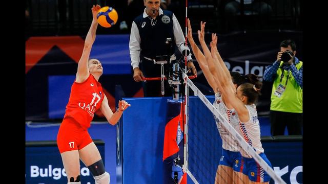 Россия - Италия 1/4 финала. Волейбол женщины. [ ЧЕ-2021 ]