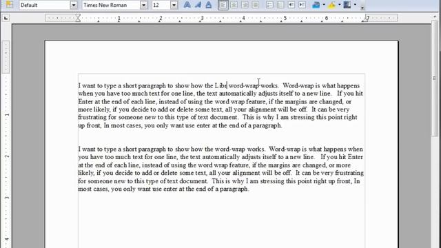LibreOffice-Writer (4) Word Wrap смотреть онлайн