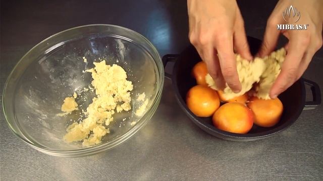 Рецепты для хоспера: Абрикосы со штрейзелем из миндаля