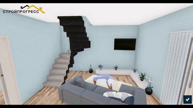 Проект дома с мансардой и необычным дизайном. Цена дома и обзор проекта. смотреть онлайн