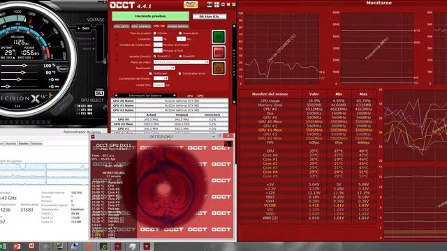 OCCT 3 SLI 980 смотреть онлайн