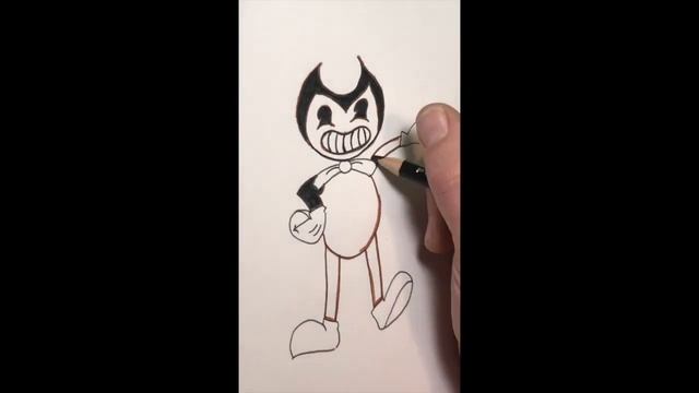 Bendy Character Cartoon Speed Drawing 4 Kids! EASY Sketch & Color смотреть онлайн