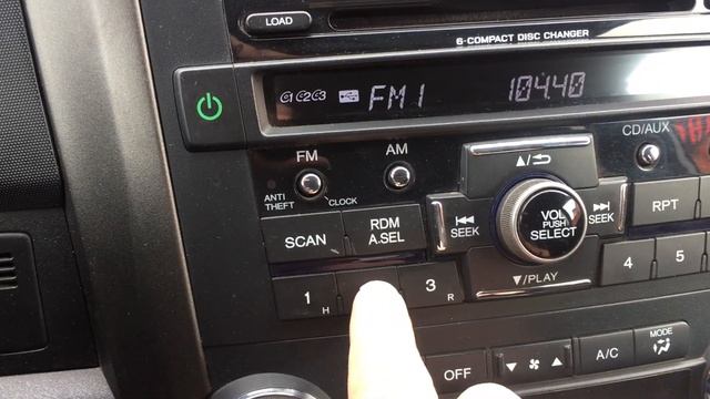 как выставить время на Honda C-RV смотреть онлайн