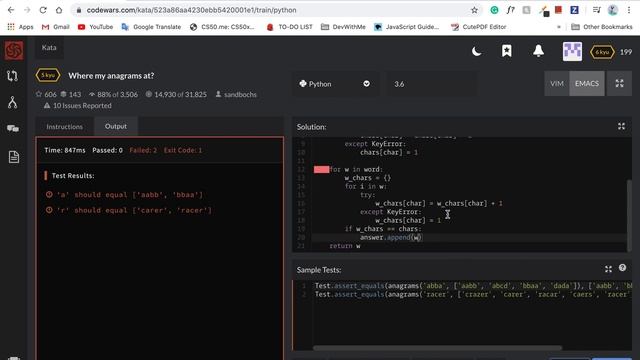 Python Coding Challenge #5: Where's My Anagrams At? смотреть онлайн