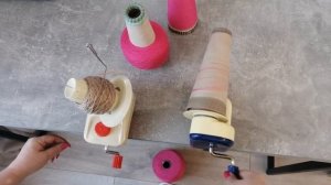 Перематываем пряжу на конус.