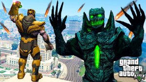 МОНСТР ПРОТИВ ТАНОСА В ГТА 5 МОДЫ! MONSTER VS THANOS ОБЗОР МОДА В GTA 5! ИГРЫ ГТА ВИДЕО MODS