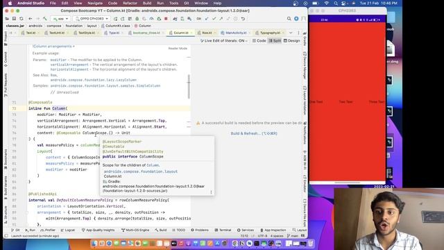 Row Column and Box in jetpack compose in hindi | Bootcamp #2 смотреть онлайн