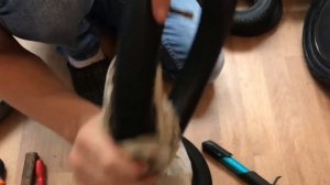 Замена покрышки и камеры переднего колеса старой рамы коляски tutis zippy/adamex/verdi и другие