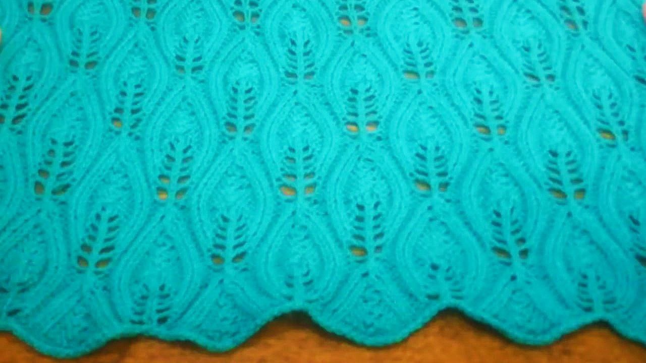 Вязание .Узор спицами - очень просто и красиво. смотреть онлайн