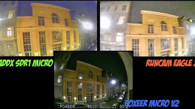 ✔ Ночное сравнение. Runcam Eagle, Foxeer Micro, Caddx SDR1 [Caddx Turbo Micro SDR1 Night Footage]