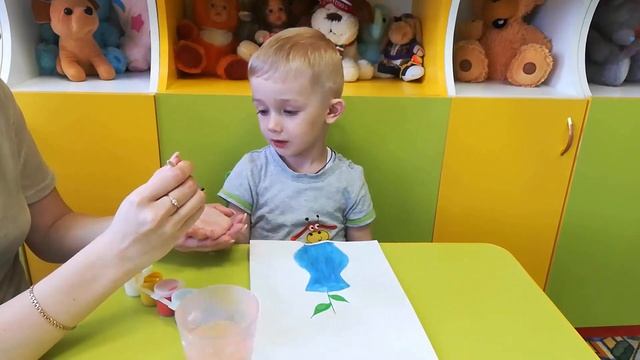 Рисование для малышей ладошкой.#BerryKids смотреть онлайн