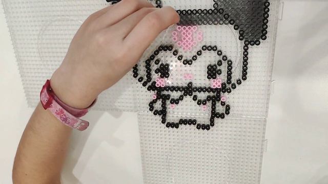 Kuromi Perler Beads Куроми из термомозаики