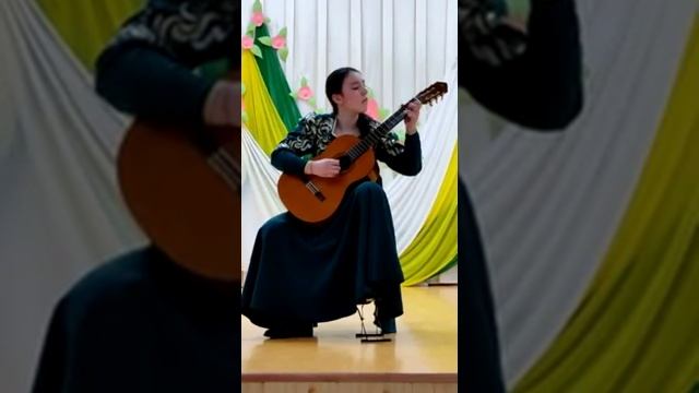 Сафиуллина Аделина, 14 лет. Произведение "Andante" М.Каркасси. смотреть онлайн