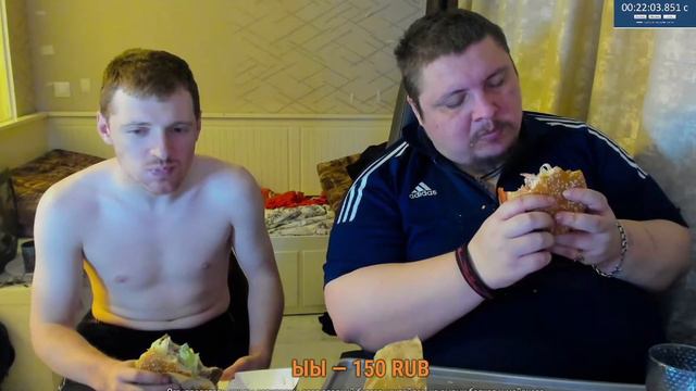 Рекорд нижнего интернета по поеданию бургеров . VJLink челлендж смотреть онлайн