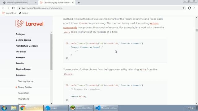 LARAVEL #026 QUERY BUILDER PLUCK, ORDERBY e CHUNK смотреть онлайн