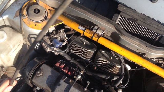 ВАЗ 2108 двигатель 1.5 8V на дросселях SVR, выхлоп Saab