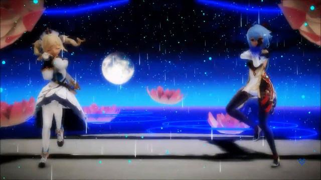 {MMD} Genshin Impact Babara X Ganyu {Drop Pop Candy}