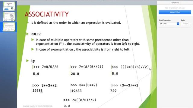 #6 Operator Precedence and Associativity in Python | Data Handling | Class 11 Computer Science смотреть онлайн