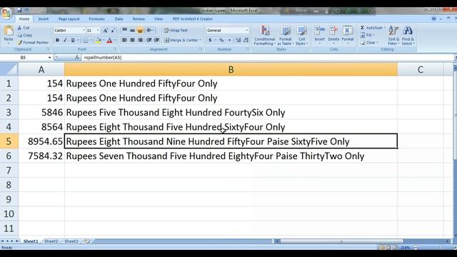 Convert Number into Words in Excel In Dollar & Indian currency смотреть онлайн