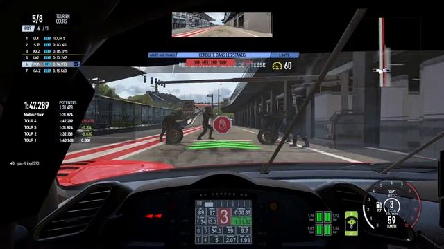 Belle remonter! Ferrari 488 GT3 vue intérieure course online смотреть онлайн