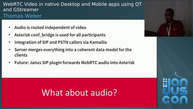 Thomas Weber - WebRTC Video In Native Desktop And Mobile Apps Using QT And GStreamer