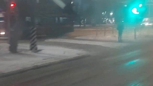 Ночная поездка на автобусе Mercedes Benz O405 по маршруту 284А Энгельс