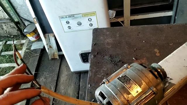 как подключить двигатель от стиральной машины. измельчитель веток часть 2.