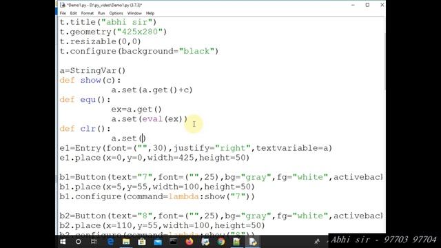 How To Create Calculator in Python part 13 Tkinter in hindi смотреть онлайн