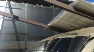 Навес N 36 из металлопрофиля 82кв.м  своими руками.