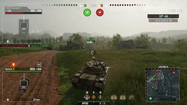 World of Tanks Console Modern Armor -- Magach 7C really good battle ERA3 смотреть онлайн