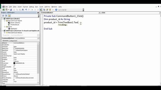 Excel VBA Userform to Search and Update Data - Excel VBA Userform Example смотреть онлайн
