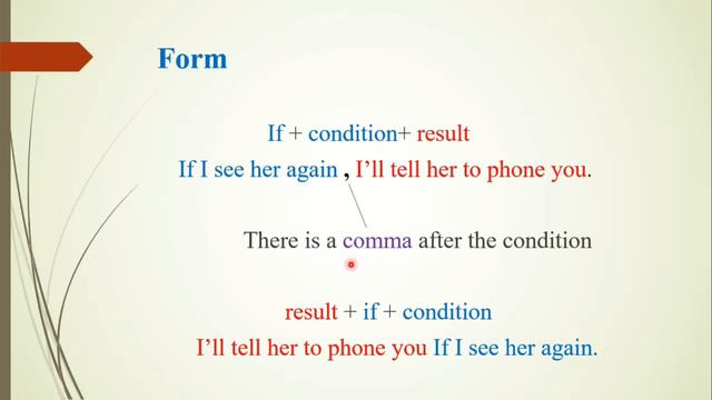 Grammar: first conditional смотреть онлайн