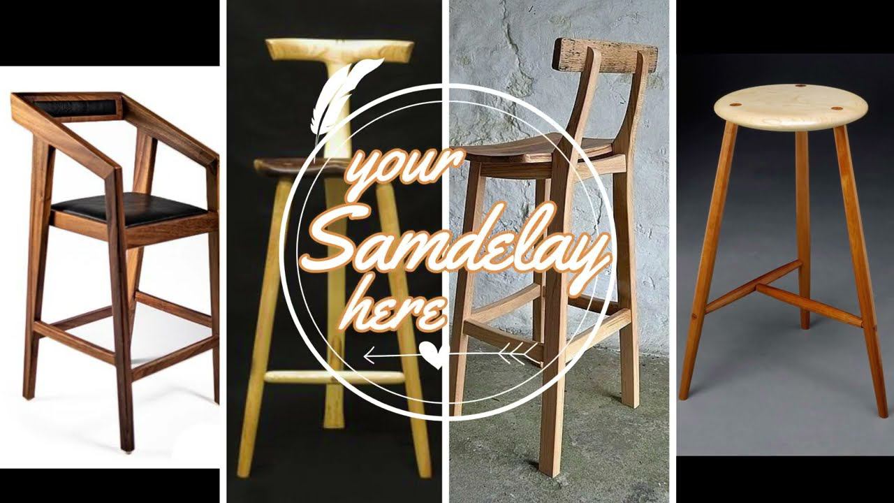 Wooden Bar stool | Барные стулья из массива древесины смотреть онлайн