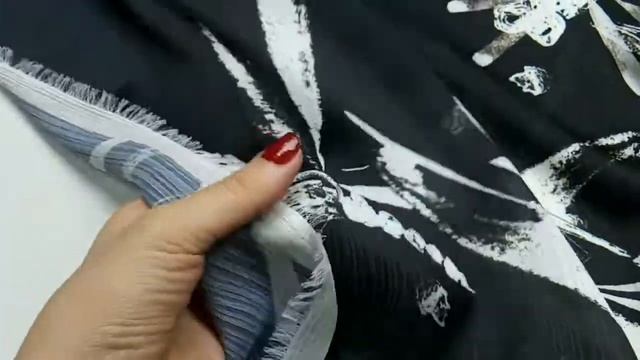 5-6957 Блузочная ткань с принтом 