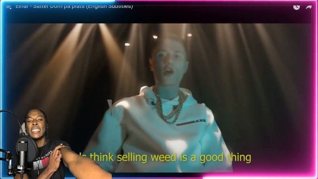 AMERICAN REACTION TO SWEDISH RAP MUSIC! EINÁR- Sätter Dom på plats ENGLISH LYRICS смотреть онлайн